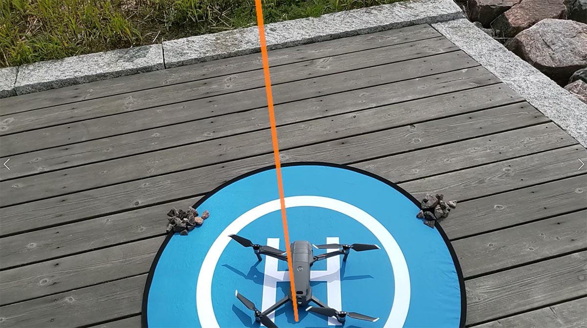 Guiding the rod to drone