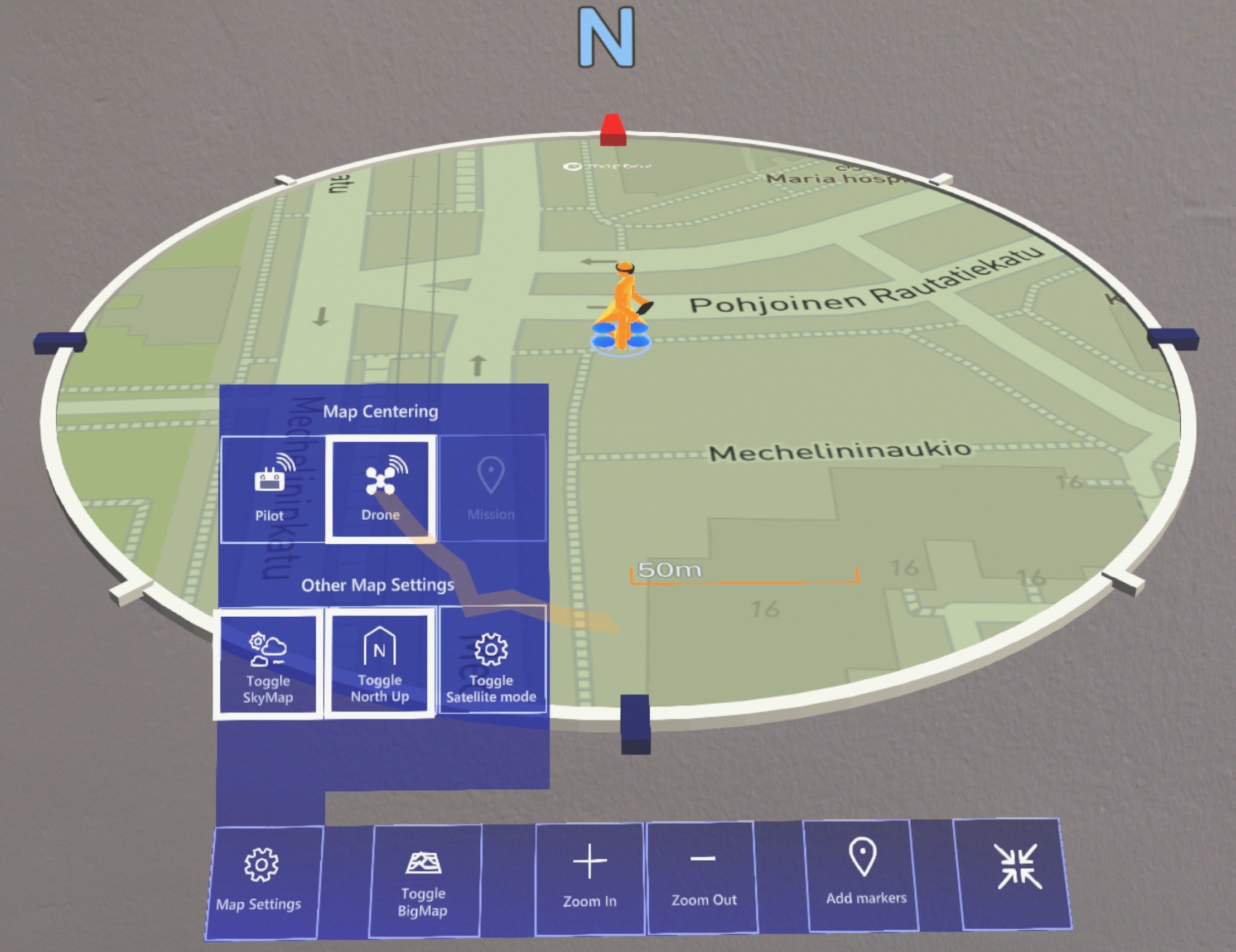 Map Settings Panel